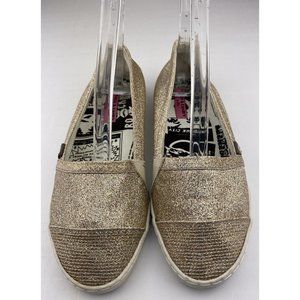 Rock & Candy By Zigi‎ Gold Shiny Shimmering Slip On Shoes Size 6 Maui